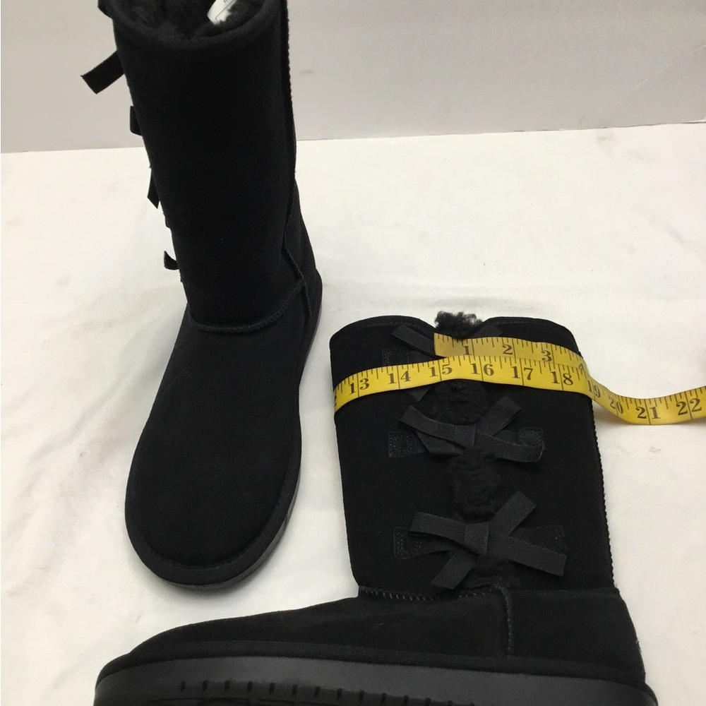 Koolaburra Black Suede Boots with Plush Lining - Picture 7 of 16